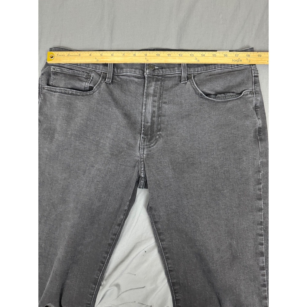 Lucky Brand 121 Slim Straight Jeans Mens 36x30 (37x29) Faded Black Stretch - Picture 3 of 16